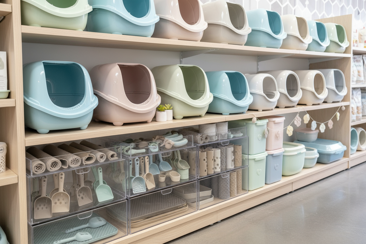 Cat Litter Tray and Accessories