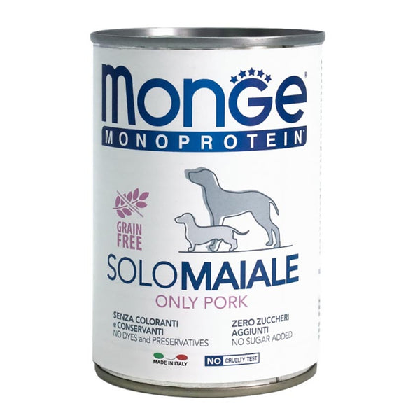 Monge Dog Solo Pork Pâté 400g