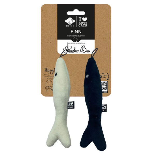 FINN THE FISH CAT KICKING CUSHION