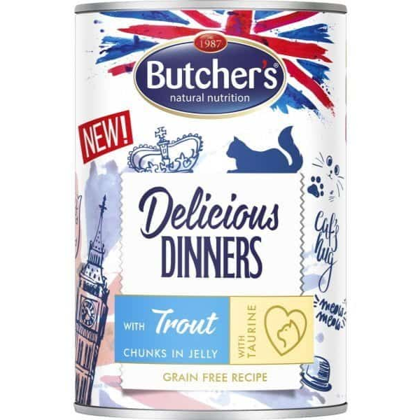 Butcher's Cat Trout  Chunks in Jelly, 400g
