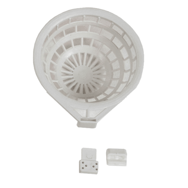 LARGE PLASTIC BIRD NEST + HOLDER