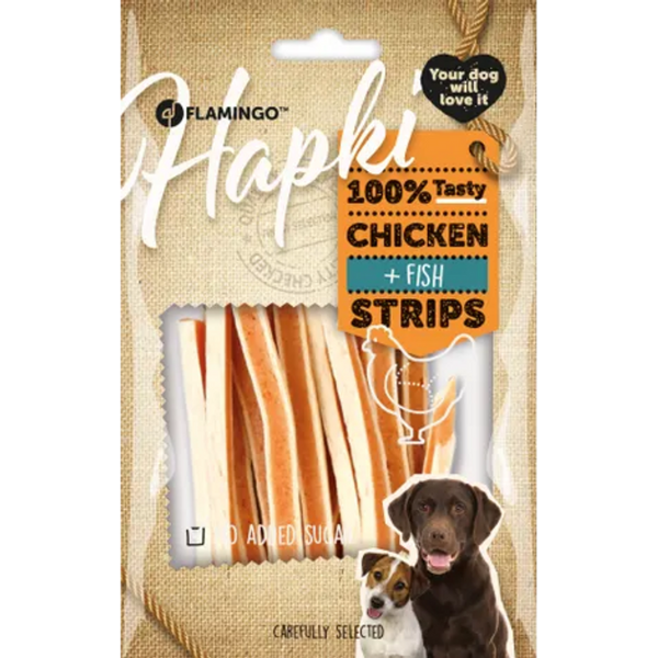 Flamingo Chicken Fish Strips, 85g