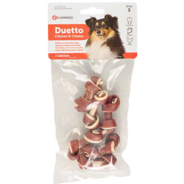 Flamingo Duetto Bones Chicken and Cheese, S 90g