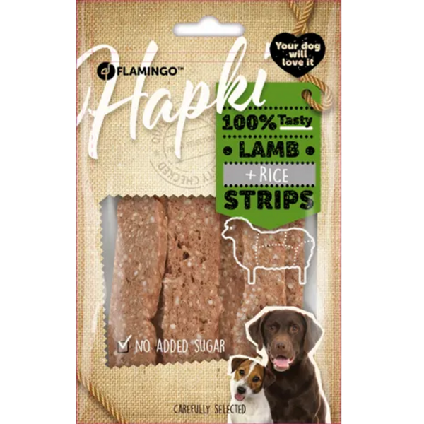 Flamingo Lamb and Rice Strips, 85g