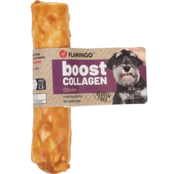Flamingo Boost Stick Collagen and Chicken, 12.5cm 1pc