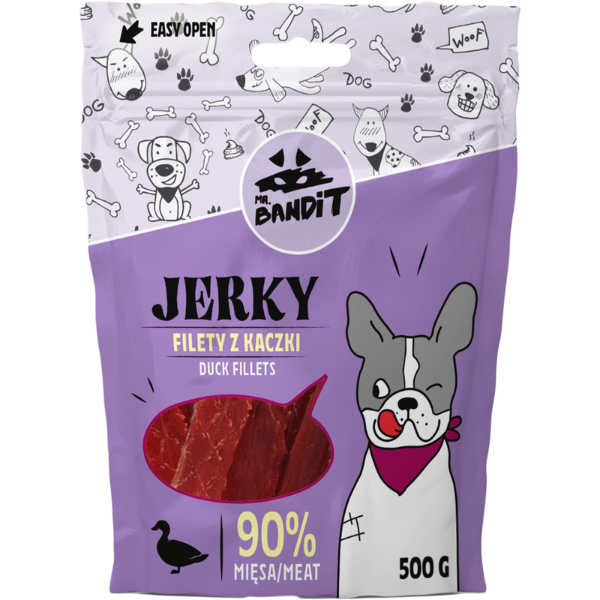 Mr Bandit Duck Fillets Jerky, 500g
