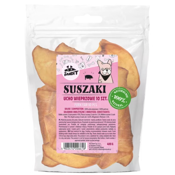 Mr Bandit Ear Pork, 10pcs