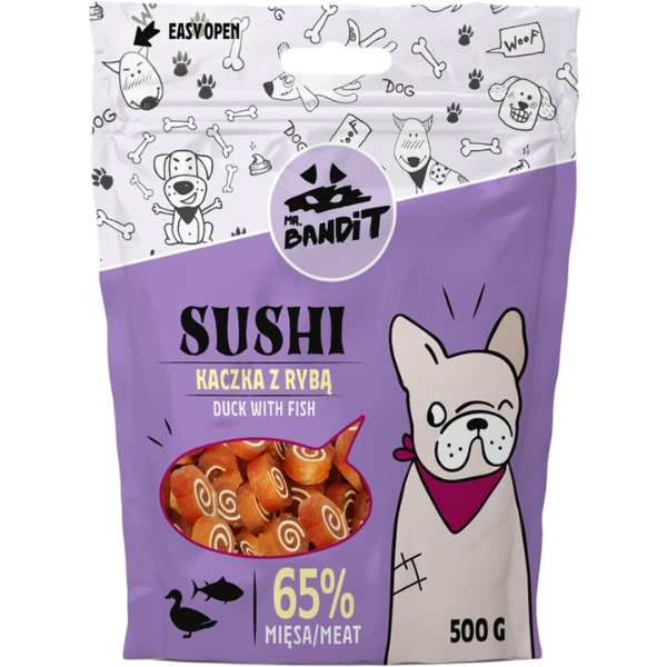 Mr Bandit Sushi Duck with Fish 500g