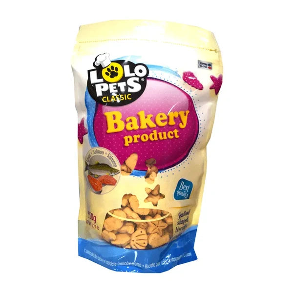 Lolo Pets Bakery Biscuits Dogs Salmon 350g