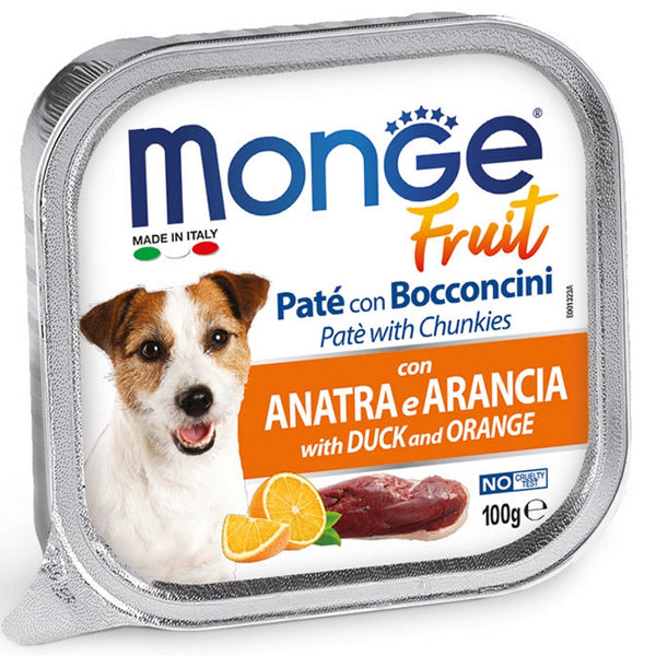 Monge Fruit Dog Duck with Orange 100g