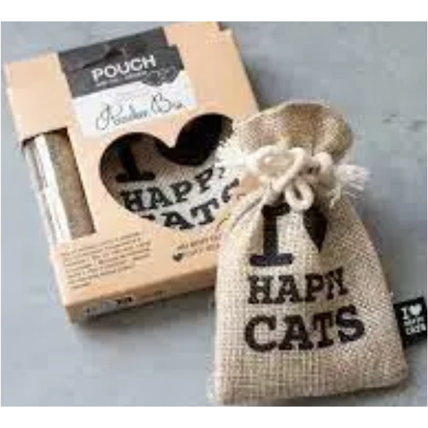 I LOVE HAPPY CATS POUCH REFILLABLE