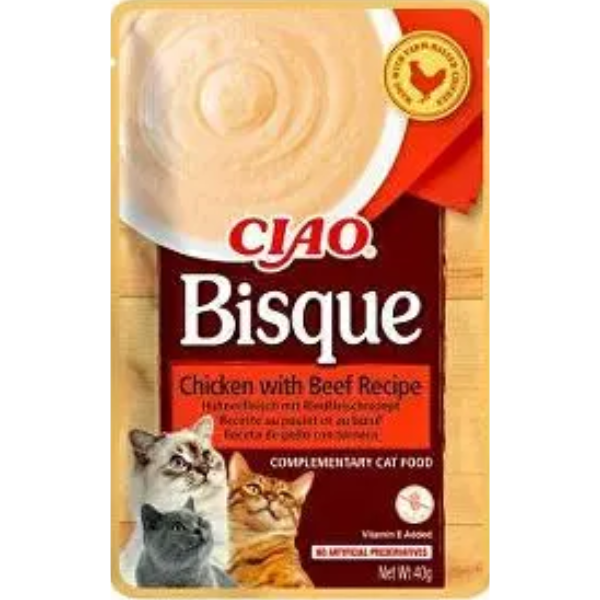 INABA CIAO BISQUE 854 CHICKEN W/BEEF