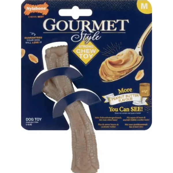 NYLABONE GOURMET STICK PEANUT BUTTER XL
