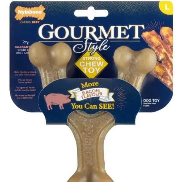NYLABONE GOURMET WISHBONE BACON L