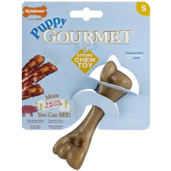NYLABONE PUPPY GOURMET FEMUR BACON S
