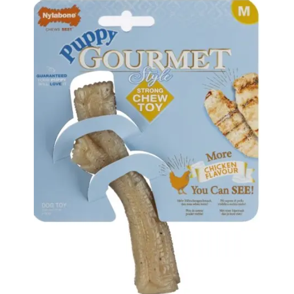 NYLABONE PUPPY GOURMET STICK CHICKEN M