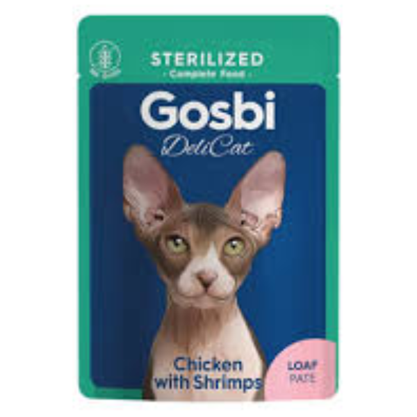 GOSBI DELICAT STERILIZED CHICKEN WITH SHRIMP, 85G