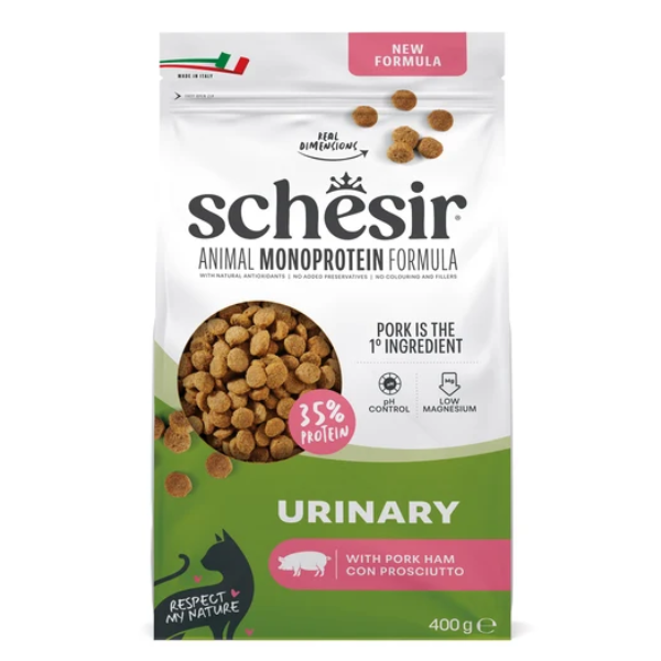 Schesir Urinary Monoprotein Ham Dry Cat Food 400g
