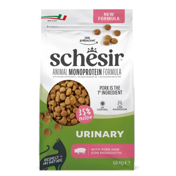 Schesir Urinary Monoprotein Ham Dry Cat Food