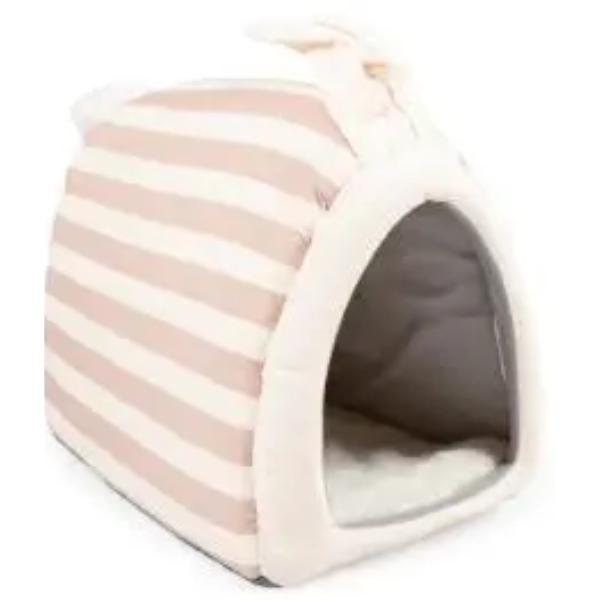 STRIPED RABBIT HOUSE PLUSH