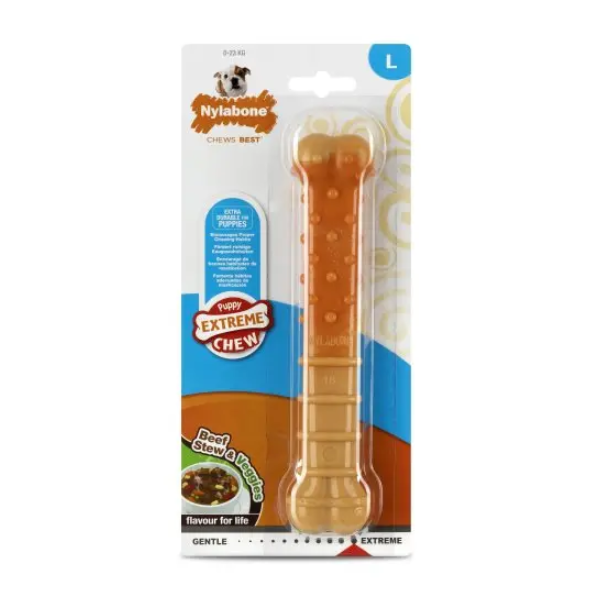 NYLABONE PUPPY EXTREME CHEW BEEF STEW & VEG L