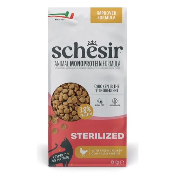 Schesir Sterilised Monoprotein Chicken Dry Cat Food
