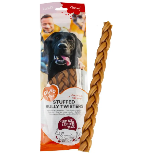 CHEW! STUFFED BULLY TWISTS 25.4CM 3PCS