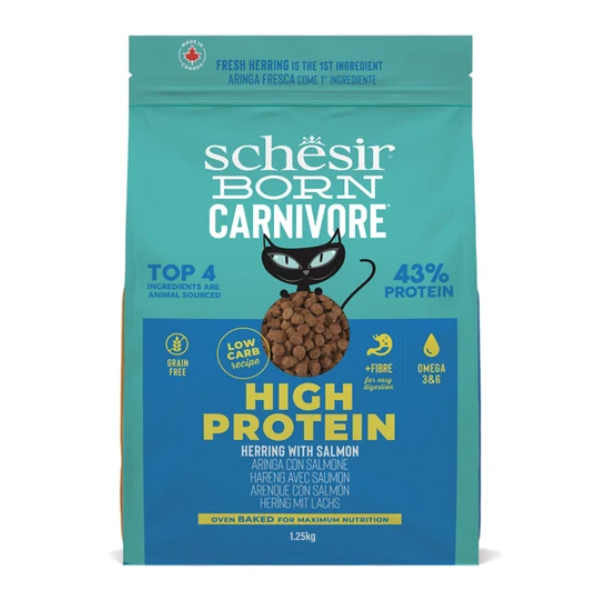 Schesir Born Carnivore Herring & Salmon Dry Cat Food