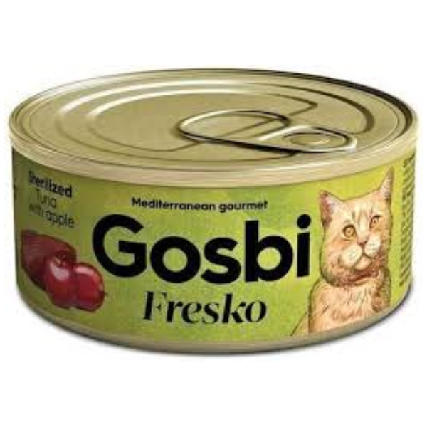 Gosbi FRESKO CAT STERILIZED TUNA WITH APPLE 70gr