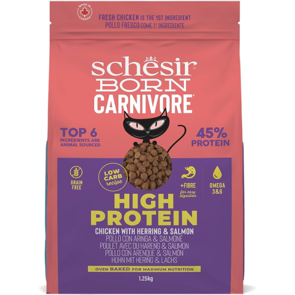 Schesir Born Carnivore Chicken & Herring Dry Cat Food