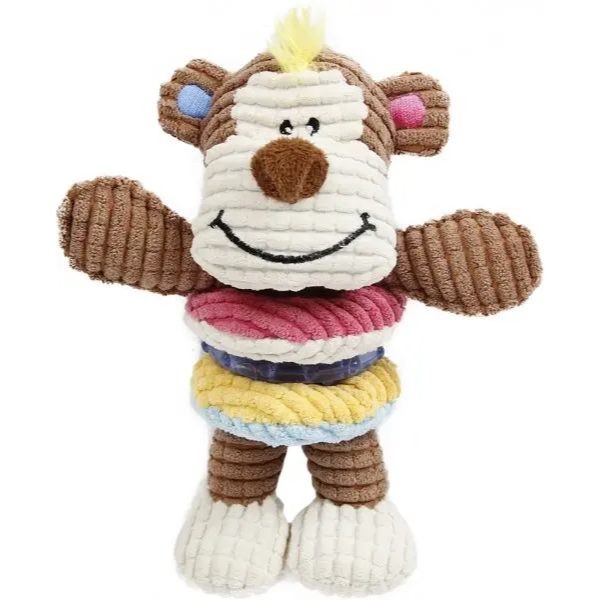 EBI MONKEY PLAY SQUEAKER & TPR RING