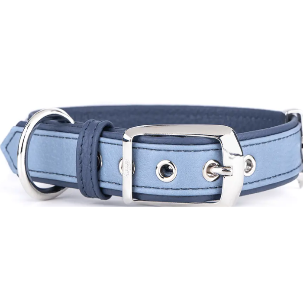 FIRENZE LIGHT BLUE LEATHER 42-55CM COLLAR