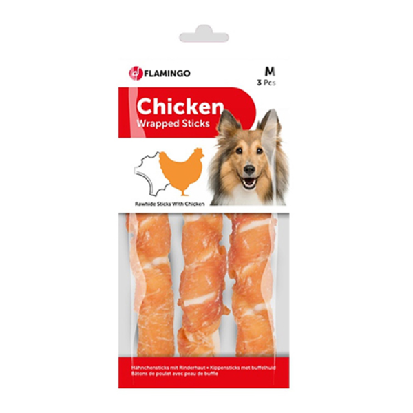 Flamingo Chicken Wrapped Sticks M