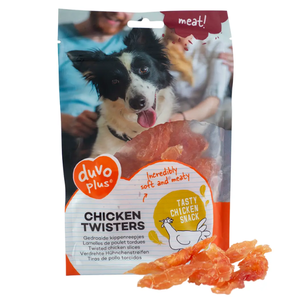 DUVO+ CHICKEN TWISTERS 80G