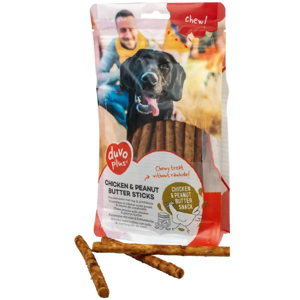 CHEW! CHICKEN&PEANUT BUTTER STICKS 30PCS