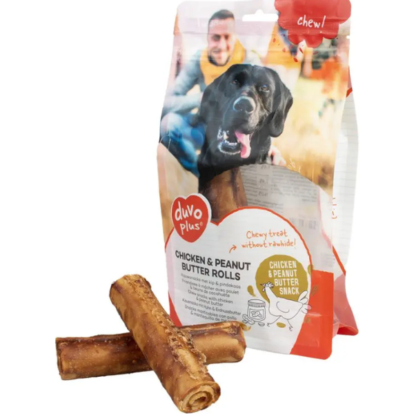 CHEW! CHICKEN&PEANUT BUTTER ROLLS M-8PC