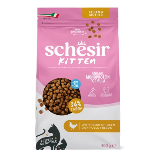 Schesir Kitten Monoprotein Chicken Dry Food 400g