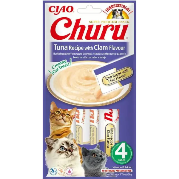 CHURU 113 TUNA/CLAM RECIPE X 4POUCHES
