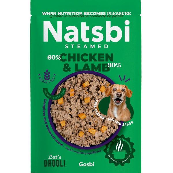 Gosbi Natsbi Steamed Chicken & Lamb, 500g