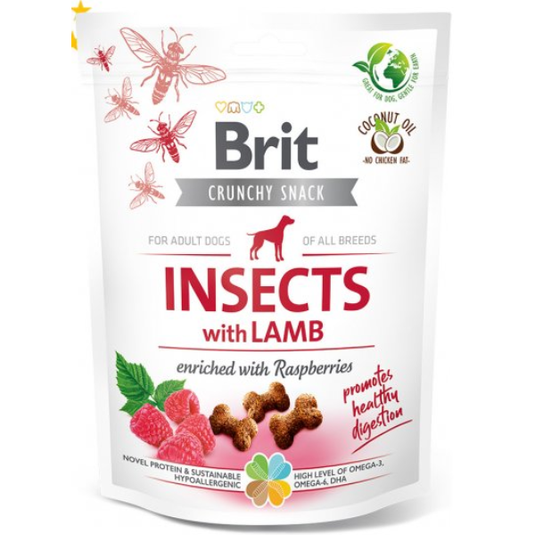 Brit Crunchy Snack – Insects with Lamb (Adult Dogs)