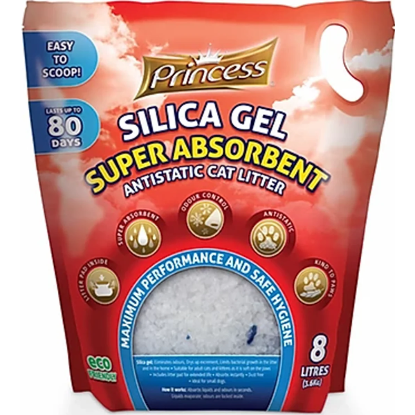 PRINCESS SILICA LITTER 3.6KG / 8L LARGE