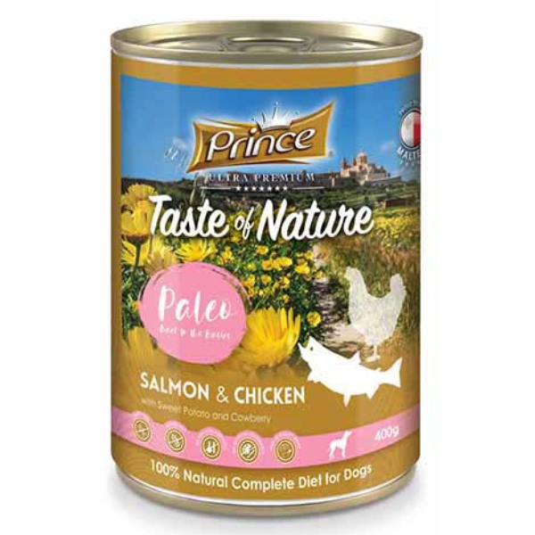 PRINCE TON PALEO CHICK SALM  DK ORNG 400G