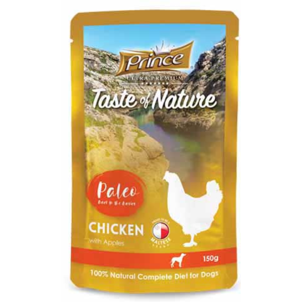 PRINCE PREM POUCH  CHIC & APPLE 150G