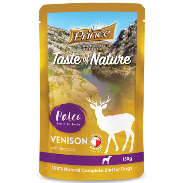 PRINCE PREM POUCH VENISON & BROCC 150G