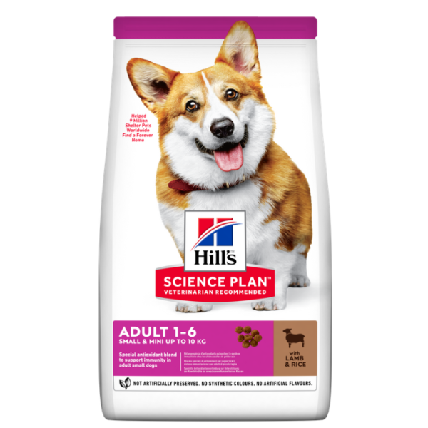HILLS SP DOG ADT SML & MINI LAMB & RICE