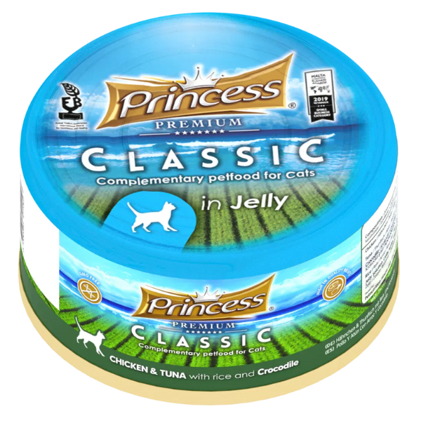 PRINCESS PREM CHICK/TUNA/RICE & CROCCODILE 170G