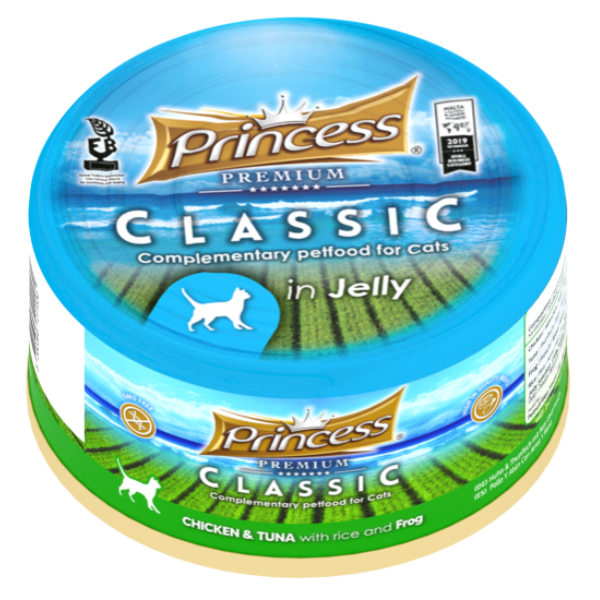 PRINCESS PREM CHICK/TUNA/ RICE & FROG 170G