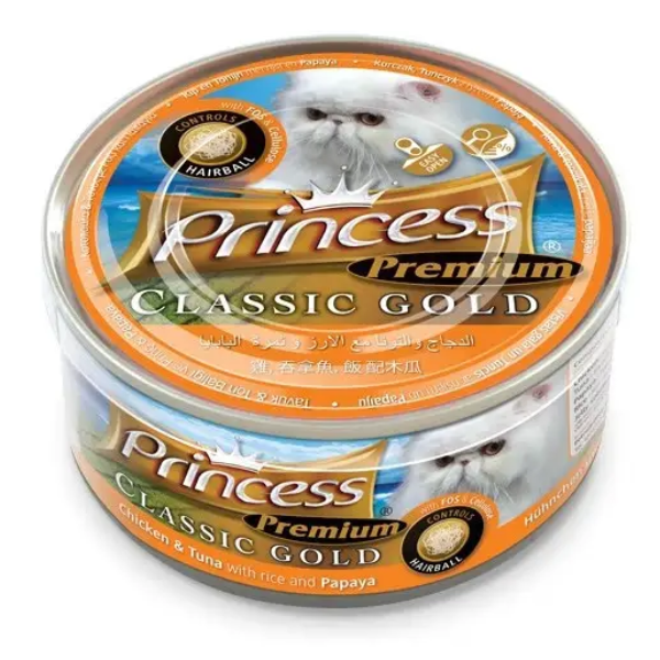 PRINCESS CHICK TUNA PAPAYA HAIRBALL 170G