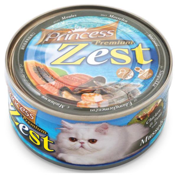 PRINCESS PREM ZEST MUSSEL BLK 170G