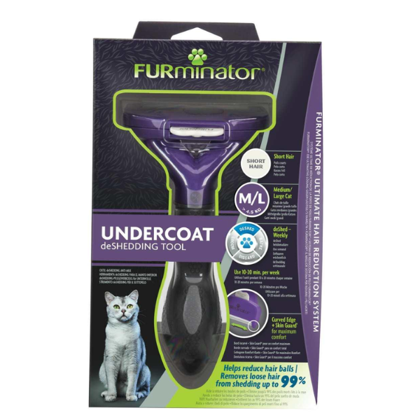 FURMINATOR MEDIUM/LARGE CAT UNDERCOAT SHORT HAIR